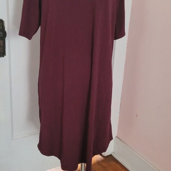Torrid Womens Short Sleeve Knit Purple Dress - Size 1X - Picture 6 of 7